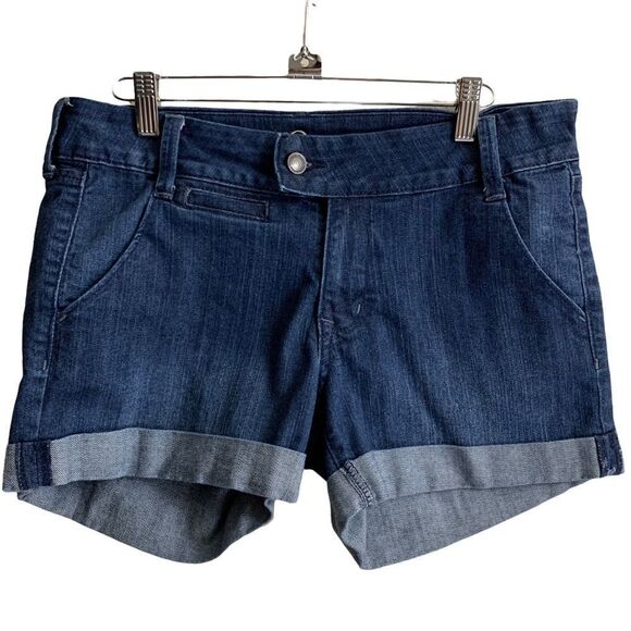 Old Navy "The Diva" Blue Denim Jean Shorts -Cuffed Size 8 - Picture 8 of 8